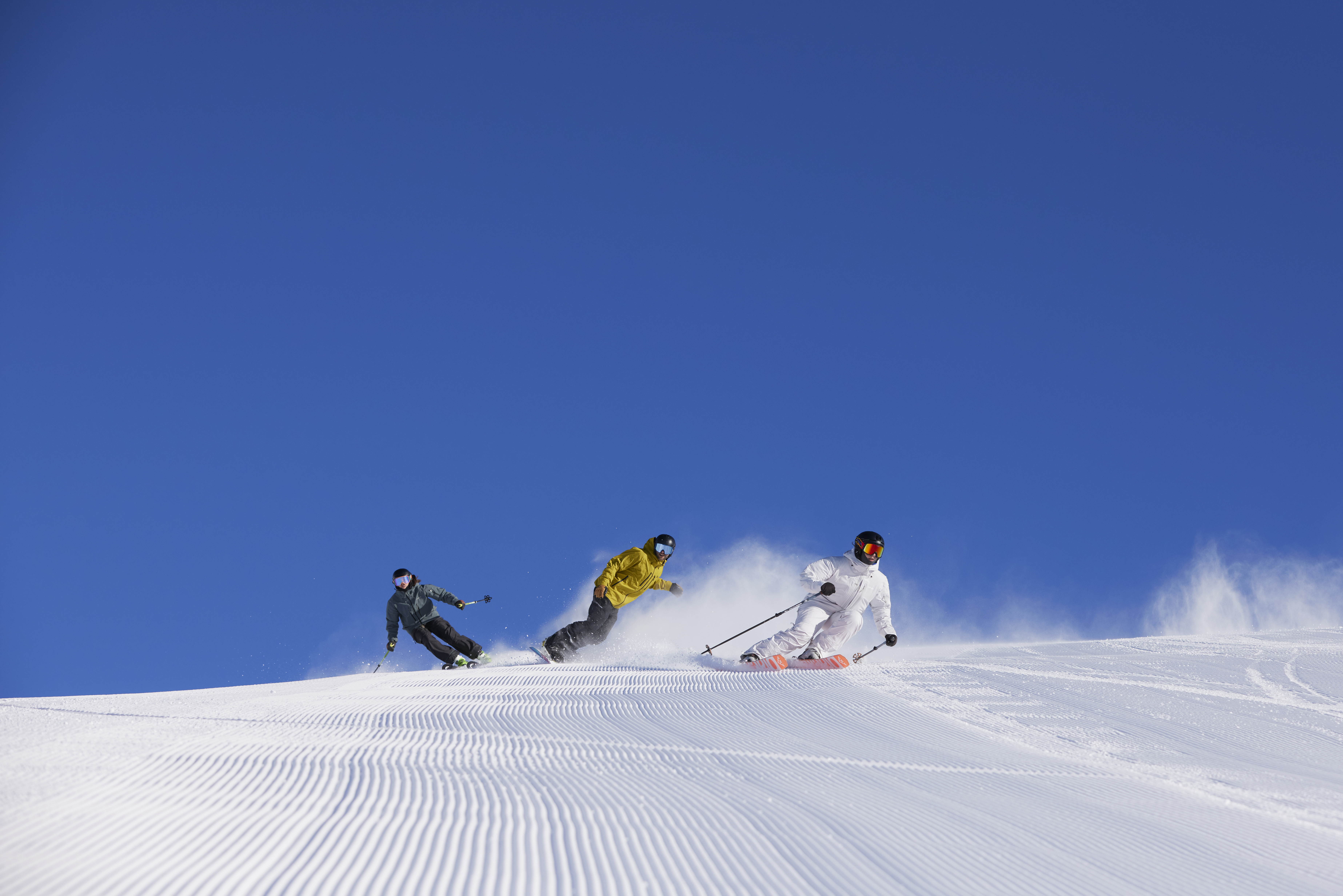 Skiers & Snowboarders at Perisher Ski Resort