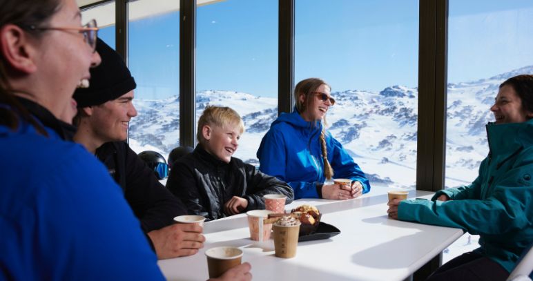 Coffee at Blue Cow at Perisher Ski Resort