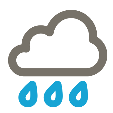 Mostly cloudy. Rain periods. S'ly winds