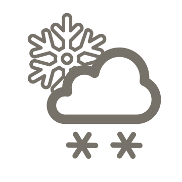 Mostly cloudy. Snow showers. Fresh NW winds